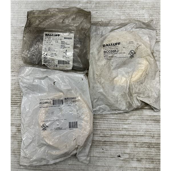 Lot of (3) Misc. Balluff Cables
