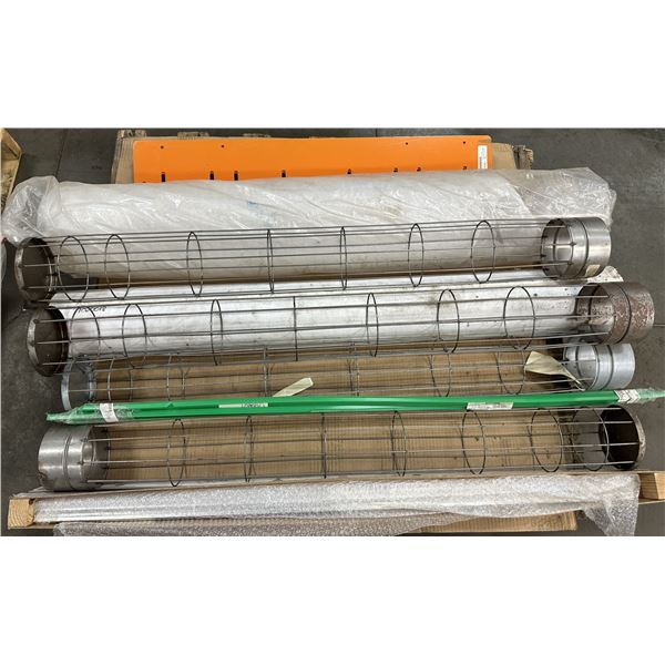 Lot of Misc. Blades, Wear Strip, Cage Items as Pictured