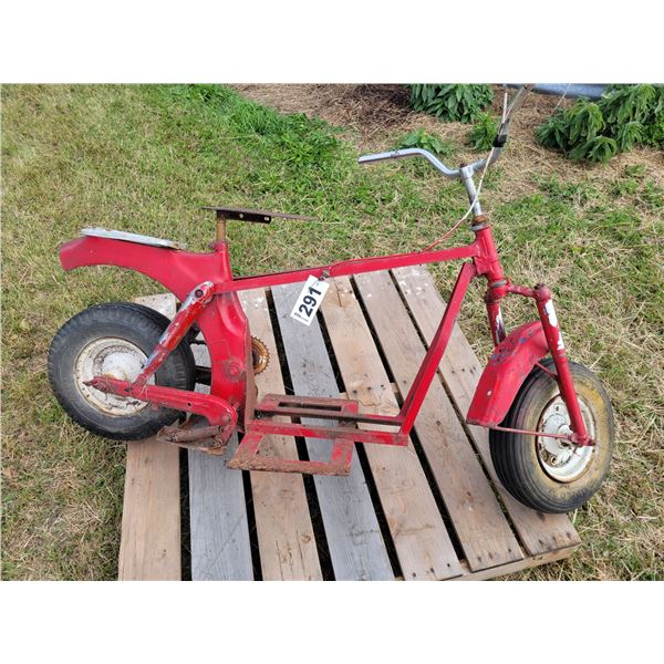 Homemade scooter frame