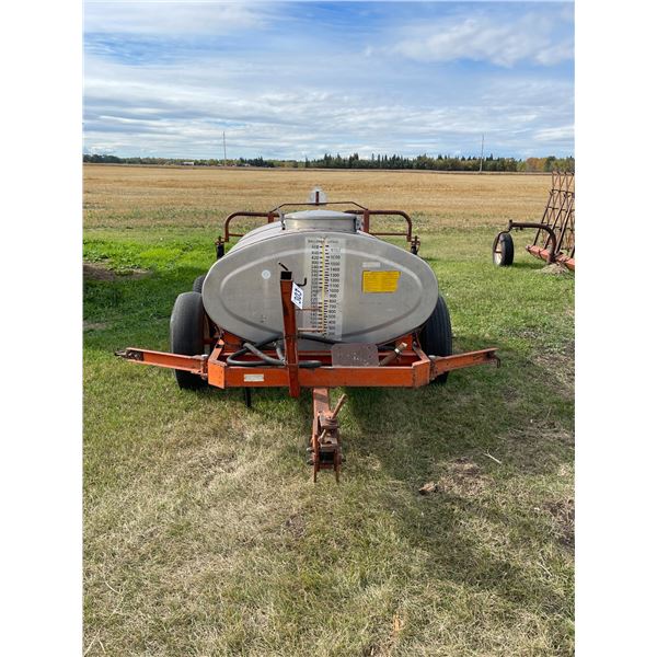 George White, approx. 60 ft sprayer c/w stainless tank