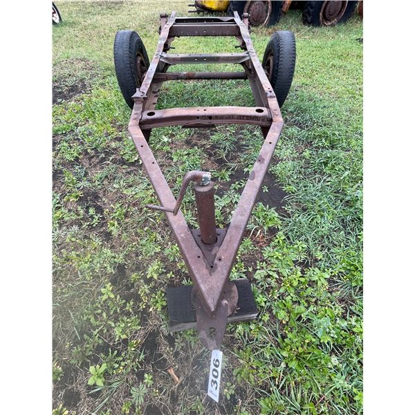 Single axle truck frame