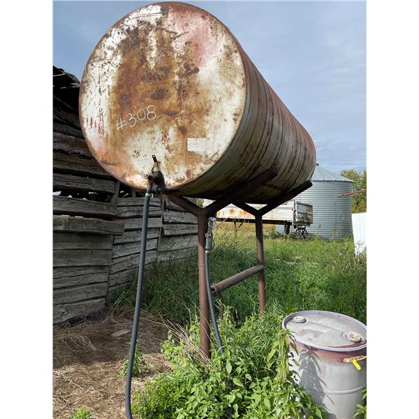 Approx. 1000-gal fuel tank & stand