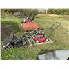 Image 1 : Mower, gas, 2- weed eaters, shovels