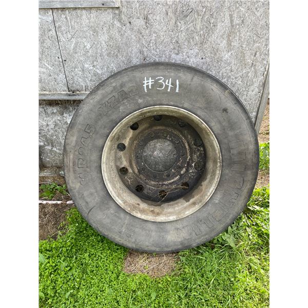 24.5 tires & alum. Rim