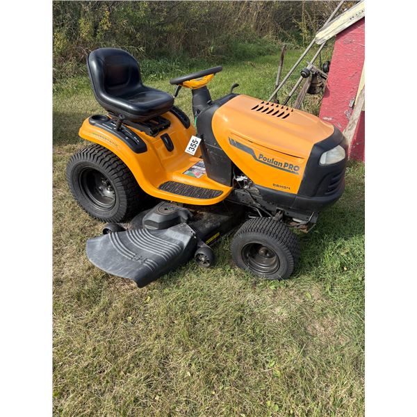 Poulan Pro Riding Mower, 125 hrs, 26 Hp, 54 inch riding mower