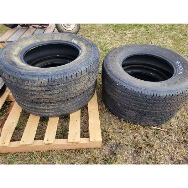 (Selling all together) 4- Used 255/70R17 tires