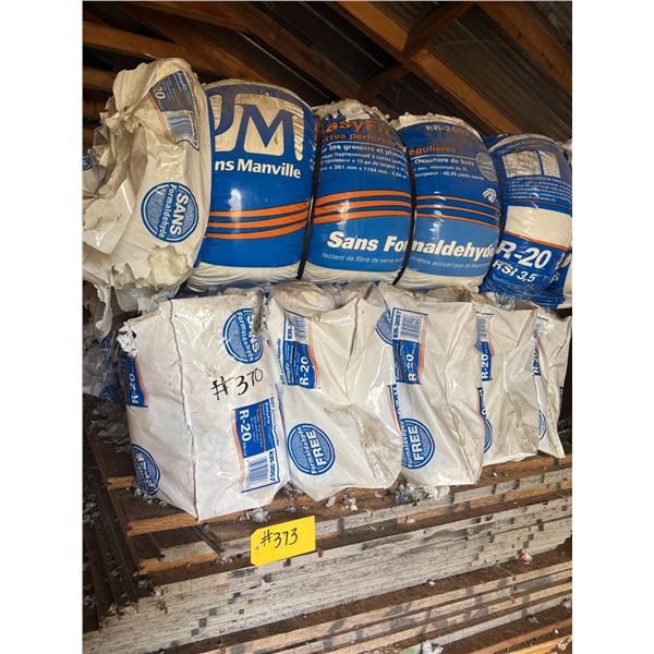 13- pkgs John Manville easy fit R-20 insulation, some open