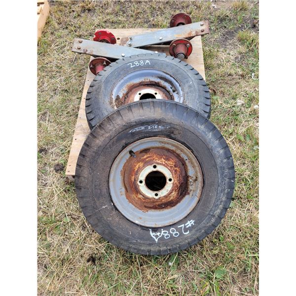 2- Tires 8x14.5& rims