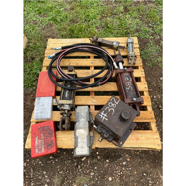 2- Hyd. Rams, new hyd. Hose, o-rings, flange seals