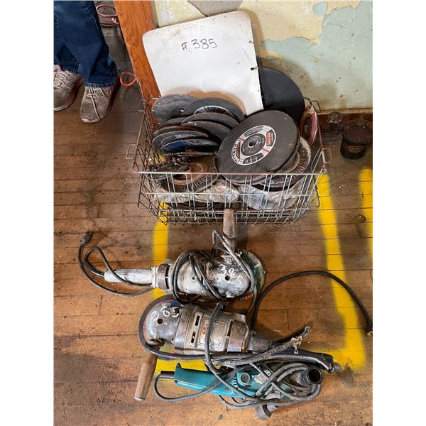 5- Angle grinders, cutting & buffing wheels