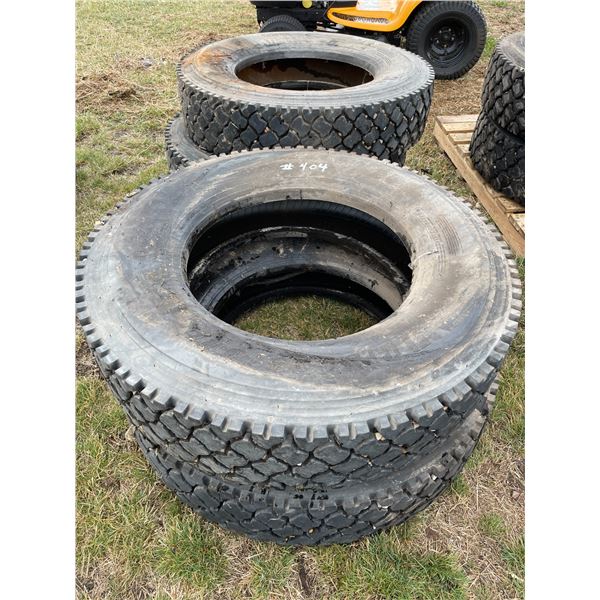(selling all together) 4- 11R24.5 Bridgestone tires