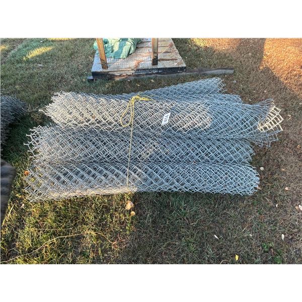 Approx 7- Partial rolls 6ft 9 gauge chain-link