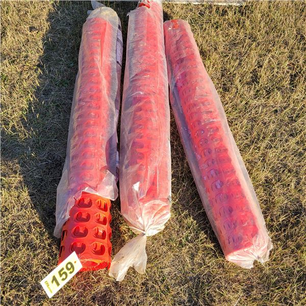 (Selling all together) 3- Rolls of snow fence