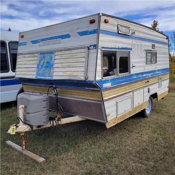 Holidaire Travel Trailer approx. 14ft, single axle, c/w new tires & rims, sleeps 4, SN.160H0924