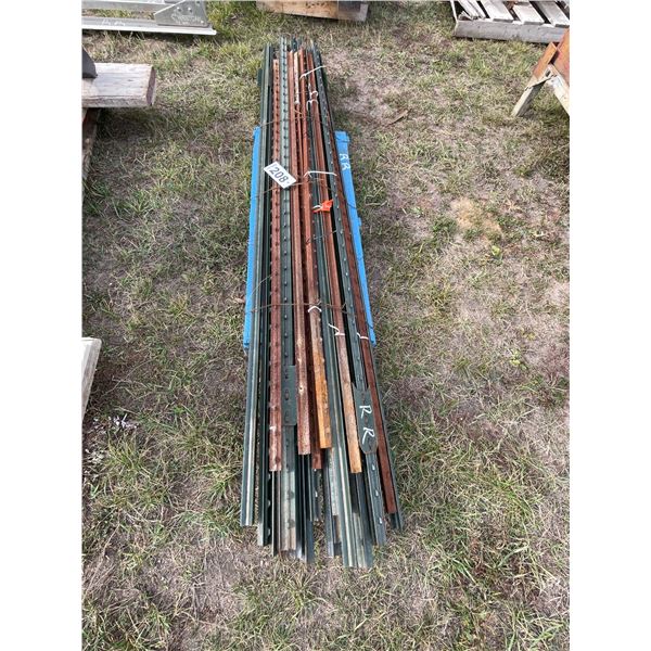 1- Lift of T-bars, approx. 6-7 ft