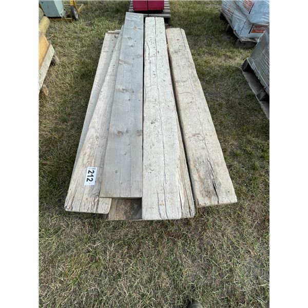 1- Lift of approx. 8 ft planks