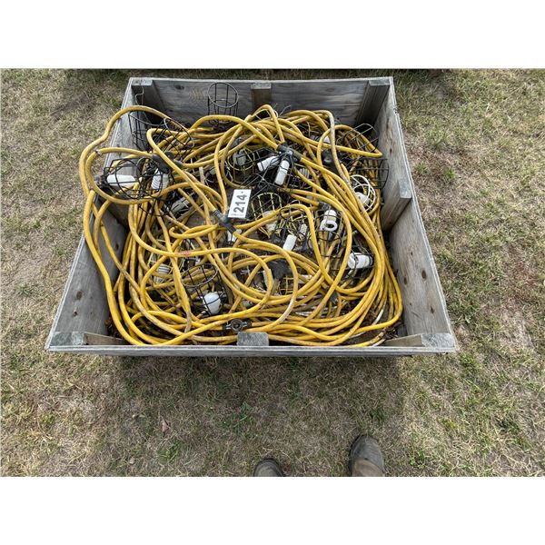 1- Crate of approx. 200 ft of light c/w cord