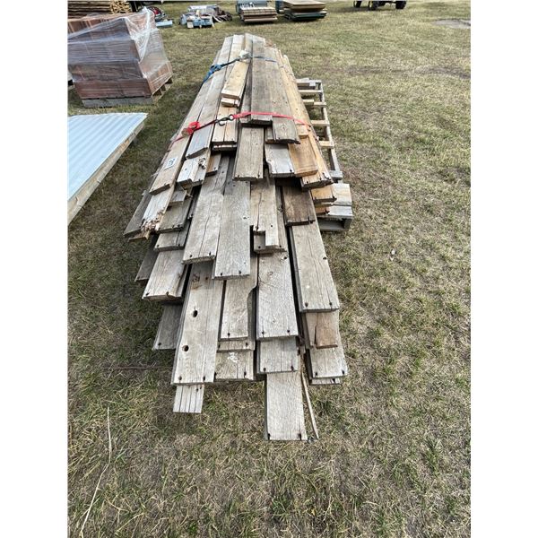 1- Lift of tongue & groove barn wood, used
