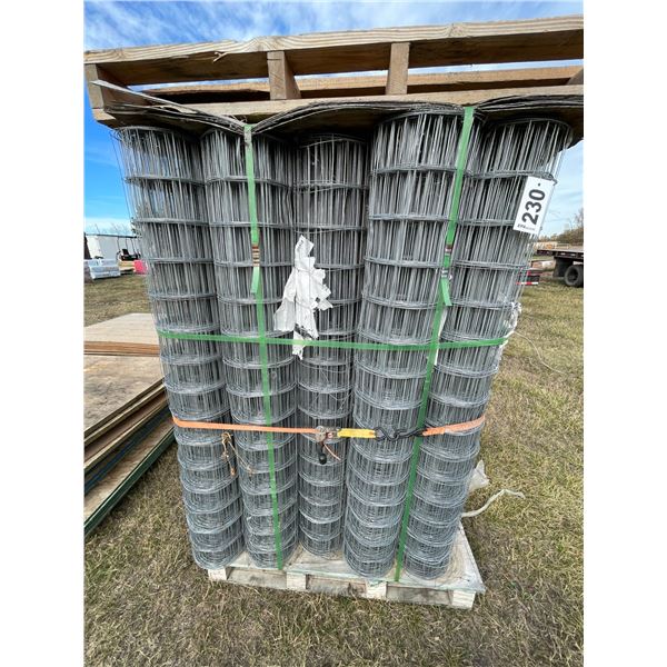 (So much each x 25) 25- Rolls of 5 ft (H) x 100 ft (L) 4x4 fencing