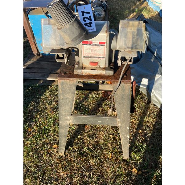 Bench Grinder & stand, works