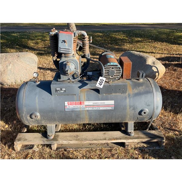 Sanborn Air Compressor 5hp 1ph, never been used