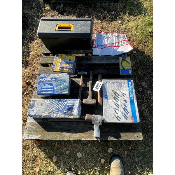 Pliers & Wrench Set, Mastercraft Easy Change wrench rachet, combination wrench set, pliers, bolt gri