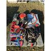 Image 1 : 1 10x12 Tarp, 2 12in crescent wrench, Rigid 18v battery charger, nail puller, seal puller, fan blade