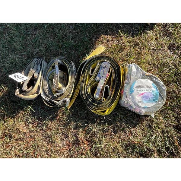 Approx 4 Ratchet straps