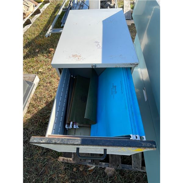 Lrg Filing Cabinet 3 drawer & 1 small two drawer filing cabinet