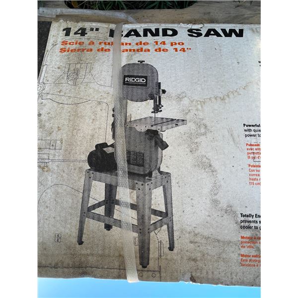 Rigid 14in Band Saw as new