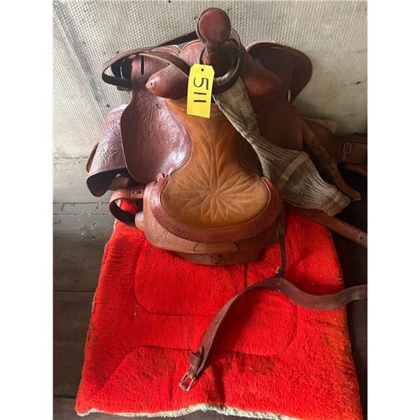 Men's Stock Saddle & blanket