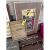 Image 1 : Various signs, mirror & frames