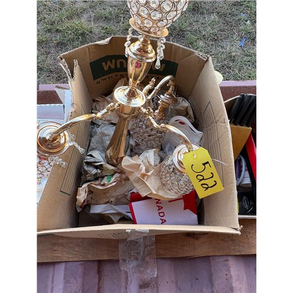 Knives, lamp shades, dishes, juicer