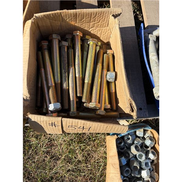 6 Boxes of bolts & nuts