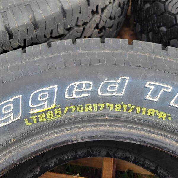3- BF Goodridge 265/70R17 Tires