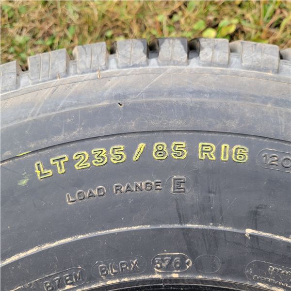 4- 235/85R16 Tires, As new