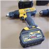 Image 4 : THREE DEWALT 20V CORDLESS DRILLS, ONE IMPACT WITH BATTERIES AND DUAL CHARGER