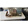 Image 1 : ASSORTED VINTAGE COLLECTIBLES, KITCHEN ITEMS AND 3 METAL BOXES