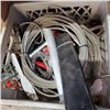 Image 2 : CRATE AND BOX OF ASSORTED HAND TOOLS AND SAW BLADES