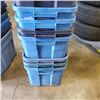 Image 3 : LOT OF EIGHT RUBBERMAID TOTES WITH LIDS