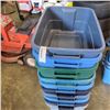 Image 2 : LOT OF TEN RUBBERMAID TOTES, NO LIDS