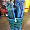 Image 2 : LOT OF NINE RUBBERMAID TOTES WITH LIDS