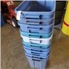 Image 2 : LOT OF TEN RUBBERMAID TOTES, NO LIDS