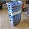 Image 3 : LOT OF TEN RUBBERMAID TOTES, NO LIDS