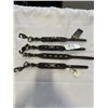 Image 1 : 4 NEW GENUINE LEATHER DOG COLLARS