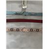 Image 2 : 3 NEW GENUINE LEATHER DOG COLLARS