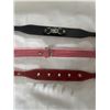 Image 2 : 3 NEW GENUINE LEATHER DOG COLLARS