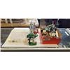 Image 1 : COLLECTIBLE FIGURINES, AND 2 ORGANIZERS OF VINTAGE BROACHES