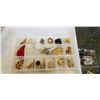 Image 5 : COLLECTIBLE FIGURINES, AND 2 ORGANIZERS OF VINTAGE BROACHES