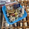 Image 2 : DISPLAY CASE OF COLLECTIBLE THUIMBLES AND SMALL BIN OF ASSORTED THIMBLES